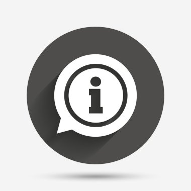 bilgi işareti simgesi. Bilgi simgesi.