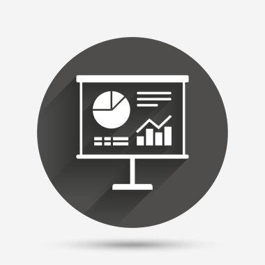 sunu billboard işareti simgesi. Diyagram simgesi