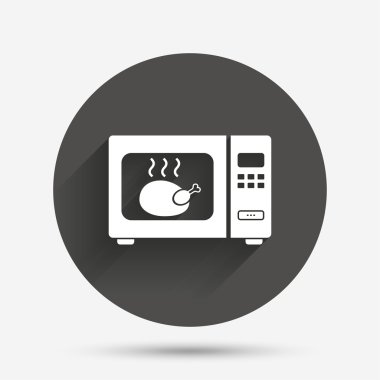 Mikrodalga fırın işareti simgesi. Mutfak elektrikli Ocak