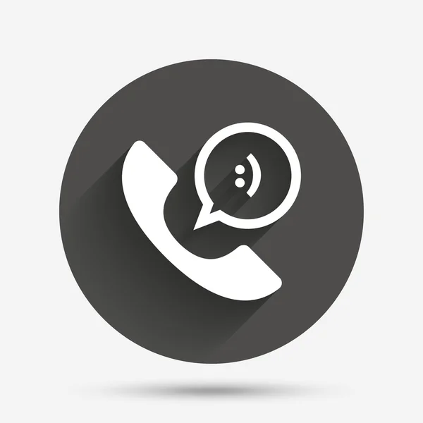Icono de señal telefónica. Símbolo de apoyo . — Vector de stock