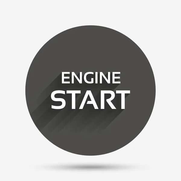 Start engine sign icon. Power button. — Stock Vector