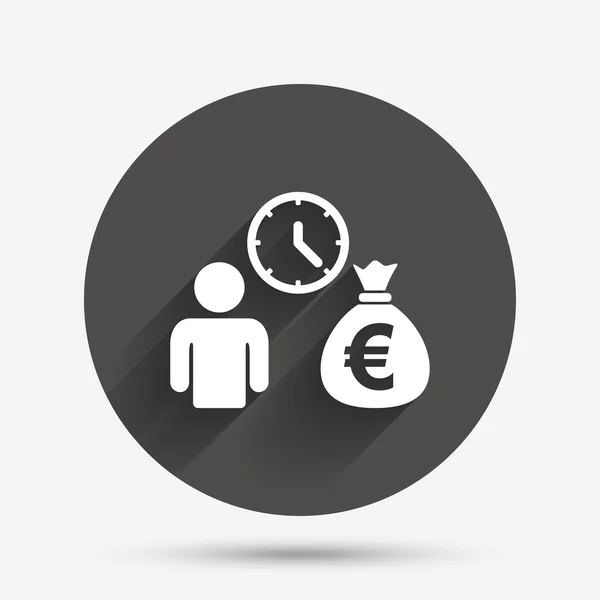 Bancaire leningen Meld pictogram. krijgen snel geldsymbool. — Stockvector