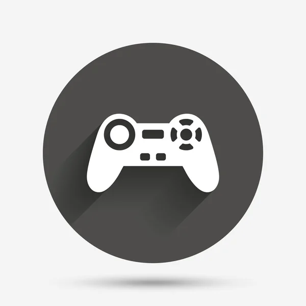 Icône de signe Joystick. Symbole de jeu vidéo . — Image vectorielle
