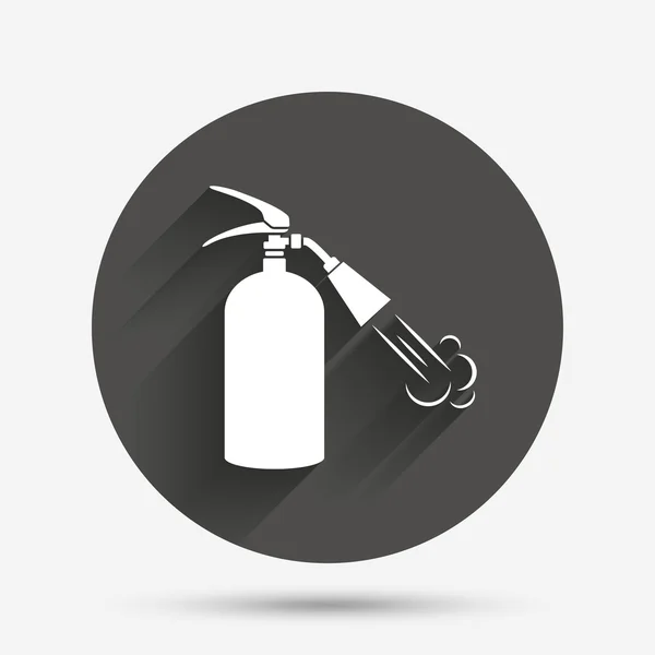 Icône de panneau d'extincteur. symbole de sécurité incendie . — Image vectorielle