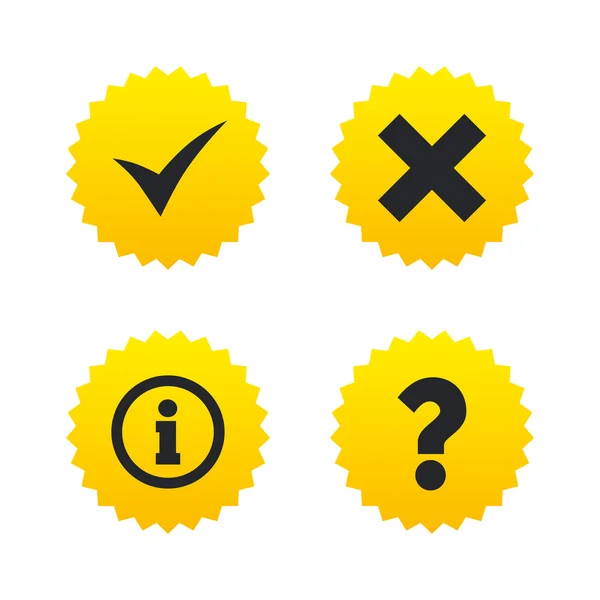 Information icons. Question FAQ symbol. — Stock Vector