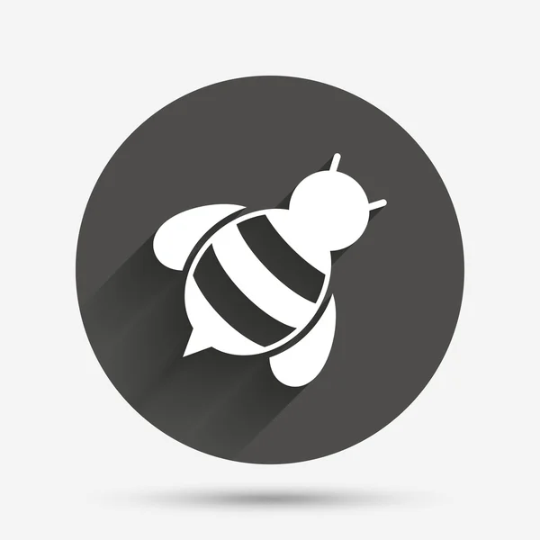 Ícone de sinal de abelha. Símbolo de abelha ou ápis . — Vetor de Stock