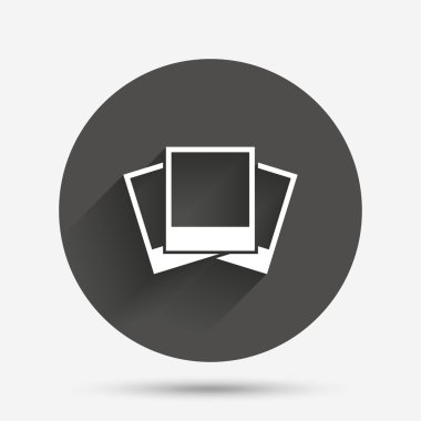 fotoğraf çerçeveleri şablon simgesi. boş fotoğraf.