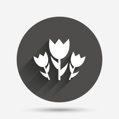 çiçek simgesi imzala. gül sembolü.