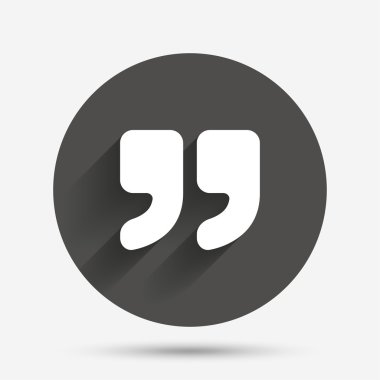 Tırnak işareti simgesi. Tırnak işareti simgesi.