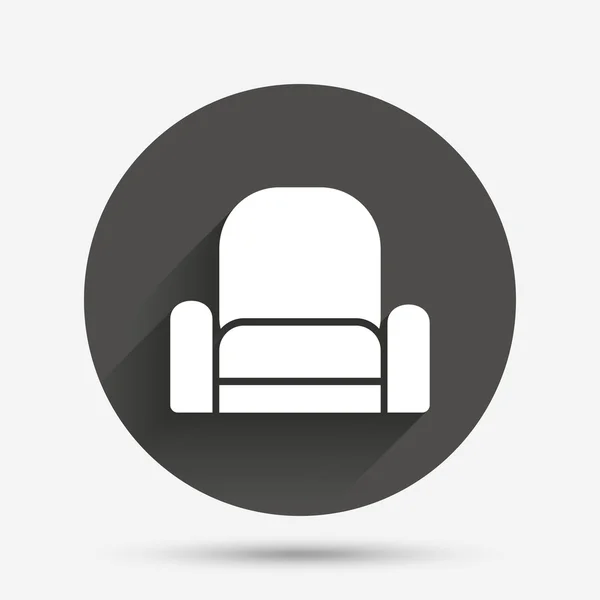 Armchair sign icon. Modern furniture symbol. — Stock Vector