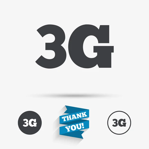 3g işareti. mobil telekomünikasyon teknolojisi. — Stok Vektör