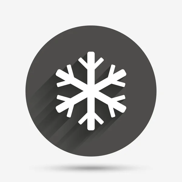 Icône signe flocon de neige. Symbole climatisation . — Image vectorielle