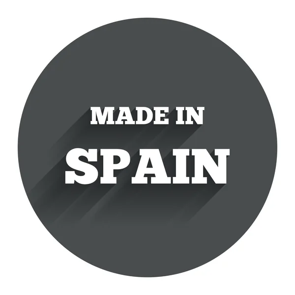 Gemacht in Spanien Ikone. Symbol für Exportproduktion. — Stockvektor