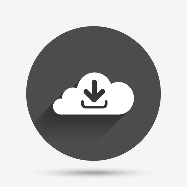 Download from cloud icon. Upload button. — Stock Vector