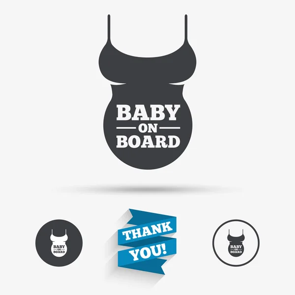 Zwangere vrouw shirt teken pictogram. moederschap symbool — Stockvector