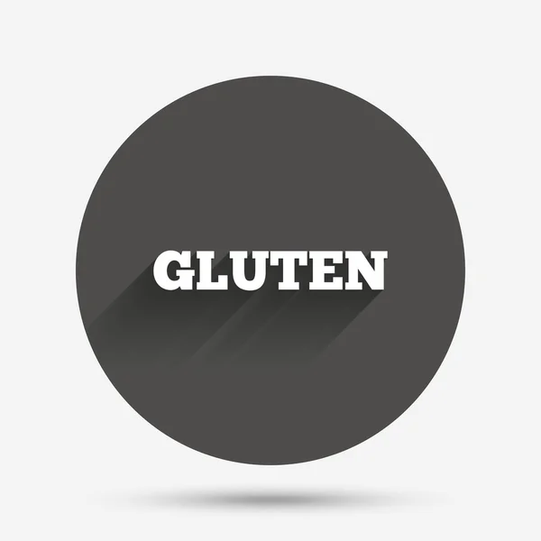 Icône de signe sans gluten. Pas de symbole gluten . — Image vectorielle