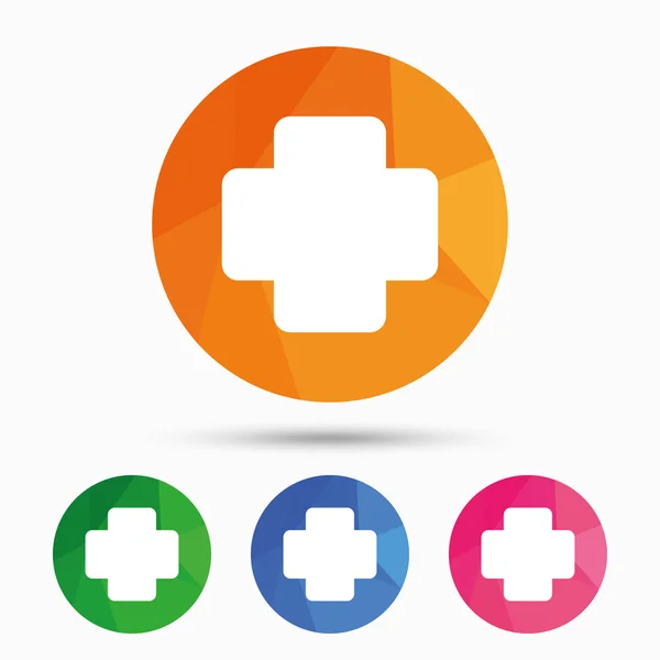 Medical cross sign icon. Diagnostics symbol. — Stock Vector