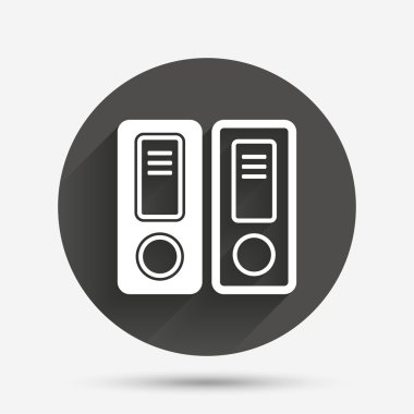 Belge klasörü işaret. Muhasebe Ciltçi simgesi.