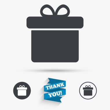 hediye kutusu işareti simgeleri