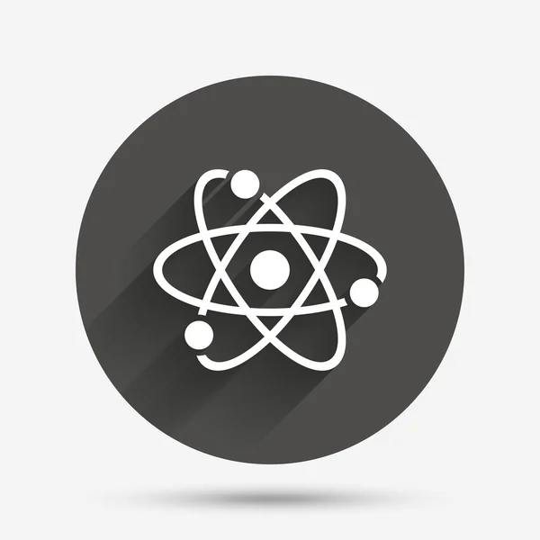 Atom sign icon. Atom part symbol. — Stock Vector