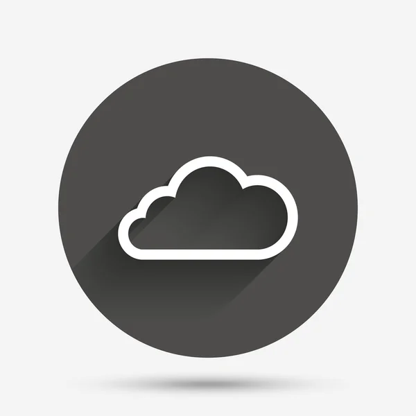 Icône signe nuage. Symbole de stockage . — Image vectorielle