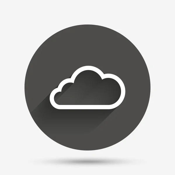 Wolk teken pictogram. gegevens opslag symbool. — Stockvector