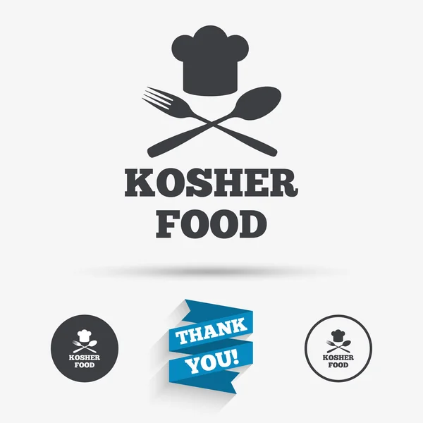 Kosher food icons — Stock Vector