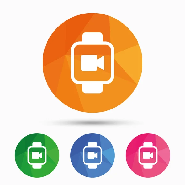 Smart watch icons — Stock Vector