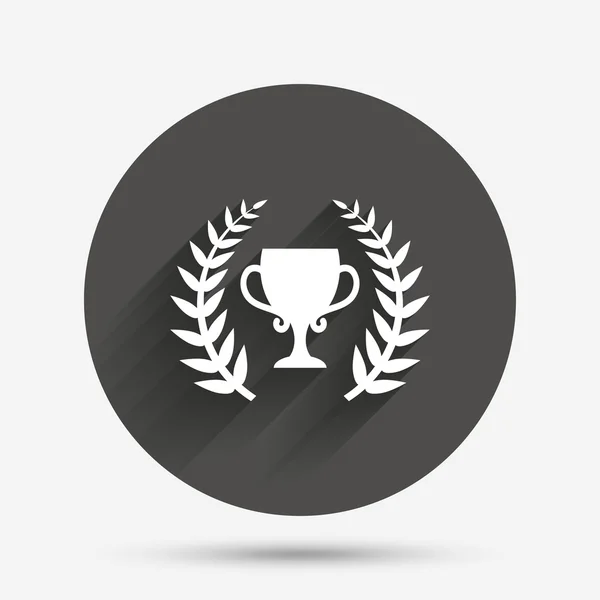 Första hand cup award ikonen. pris för vinnare. — Stock vektor