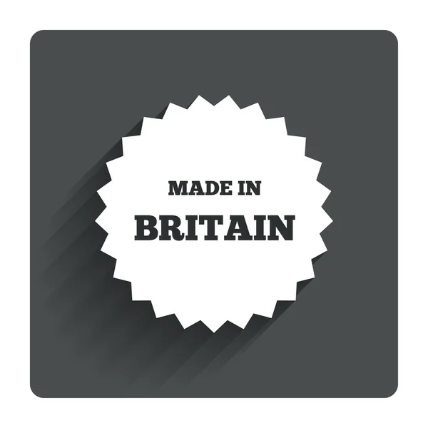 Made in Britain icon. Export production symbol. — Stock Vector