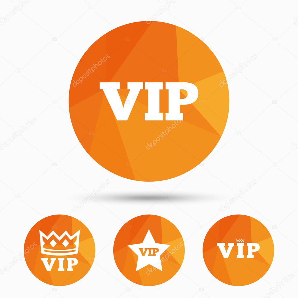 VIP simple icons