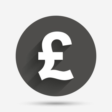 pound işareti simgesi. GBP para birimi simgesi.