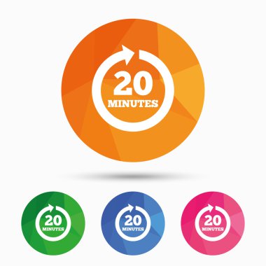 Her 20 dakika işareti simgeleri