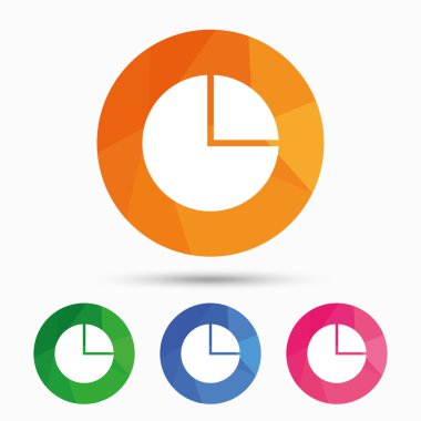 Pasta grafiği grafik simgesi