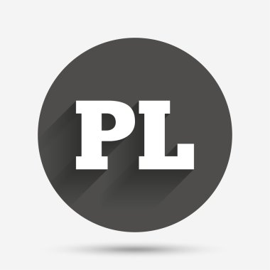Lehçe dil işareti simgesi. pl çeviri