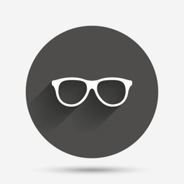 Retro gözlük işareti simgesi