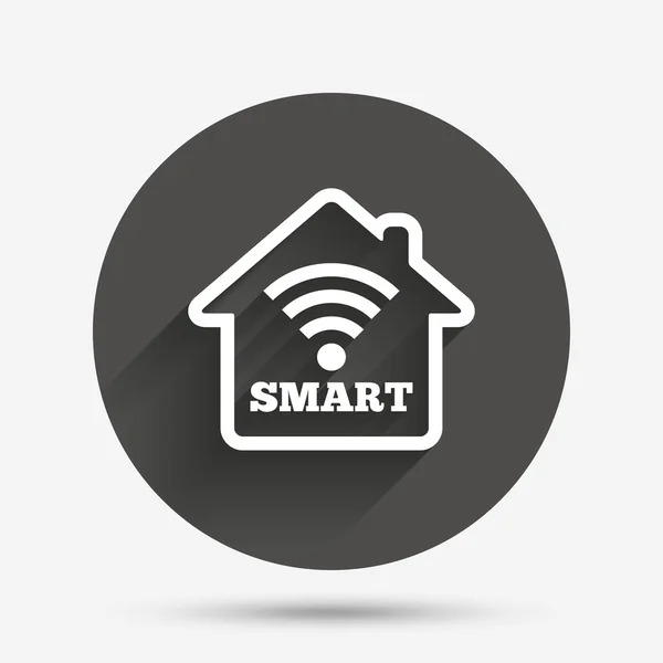 Smart home sign icon — Stock Vector