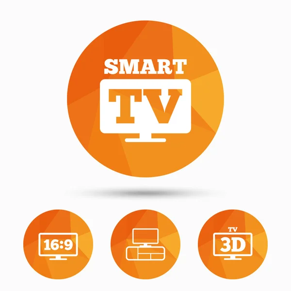 Smart-TV-Symbole — Stockvektor