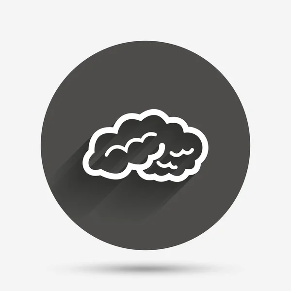 Brain sign icon. Intelligent smart mind. — Stock Vector