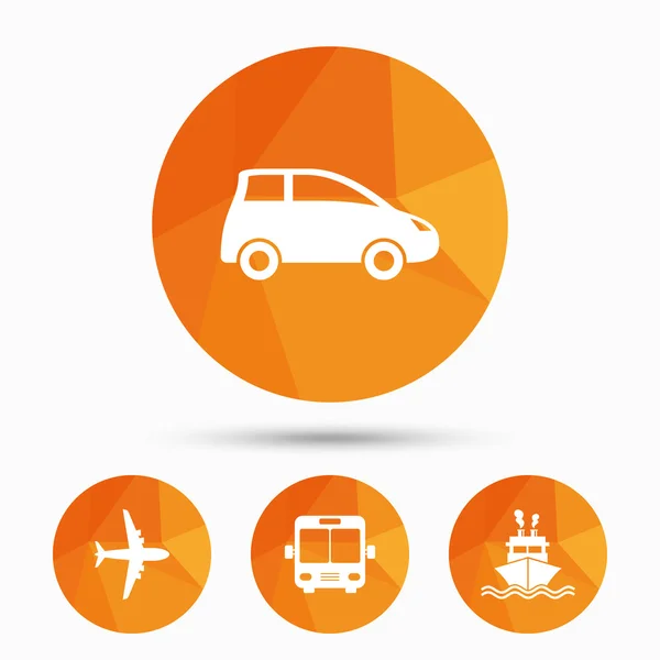 Transport icons set — Stock Vector