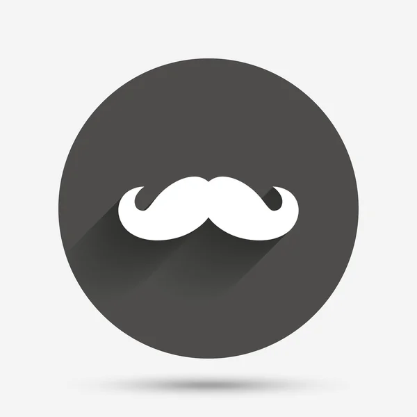 Hipster μουστάκι εικονίδιο "υπογραφή". κουρέας σύμβολο. — Διανυσματικό Αρχείο