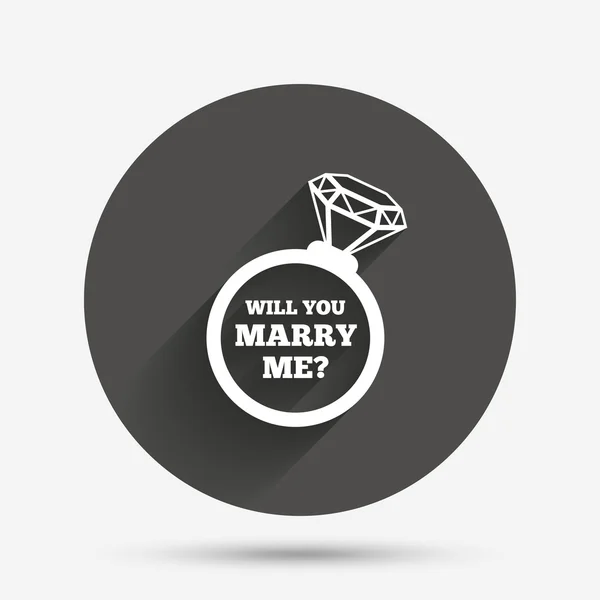 Met me trouwen ring — Stockvector