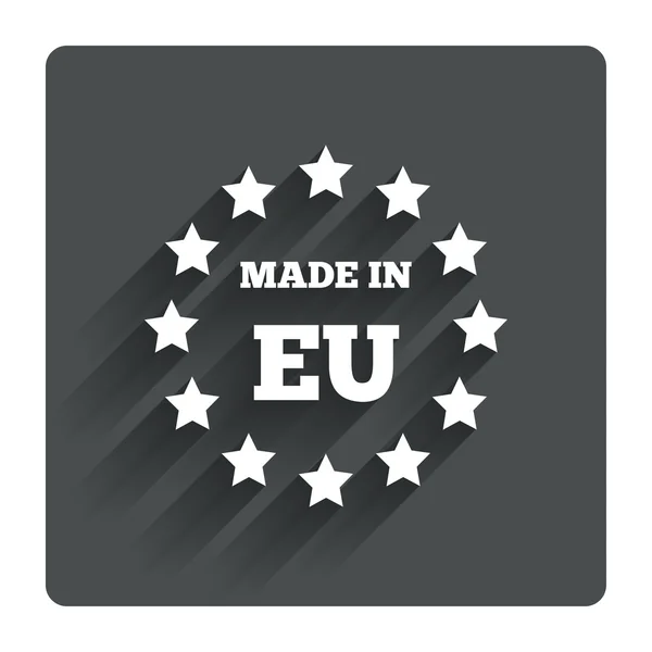 Made in EU icon. Export production symbol. — Stock Vector