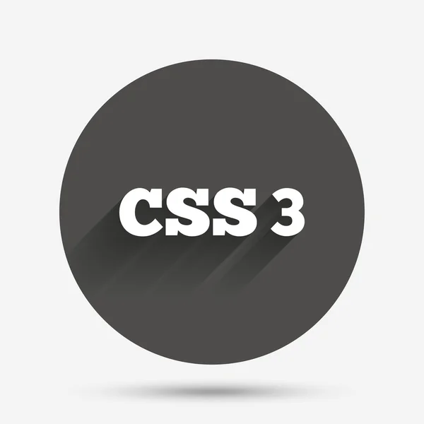 Css3 の記号アイコン。カスケード スタイル シートのシンボル. — ストックベクタ