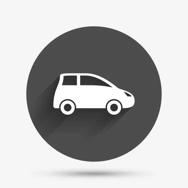 Auto teken pictogram. hatchback symbool. — Stockvector