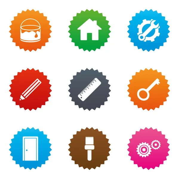 Repair, construction icons — Stock Vector