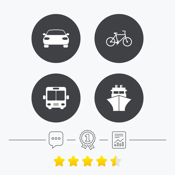 Transport icons set — Stock Vector