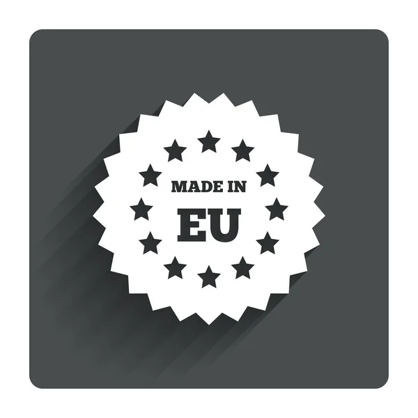 Made in EU icon. Export production symbol. — Stock Vector