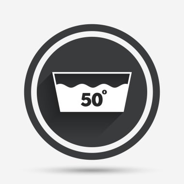 Yıkama 50 derece sembolü.