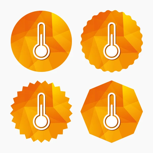 Thermometer teken pictogram. temperatuur symbool. — Stockvector